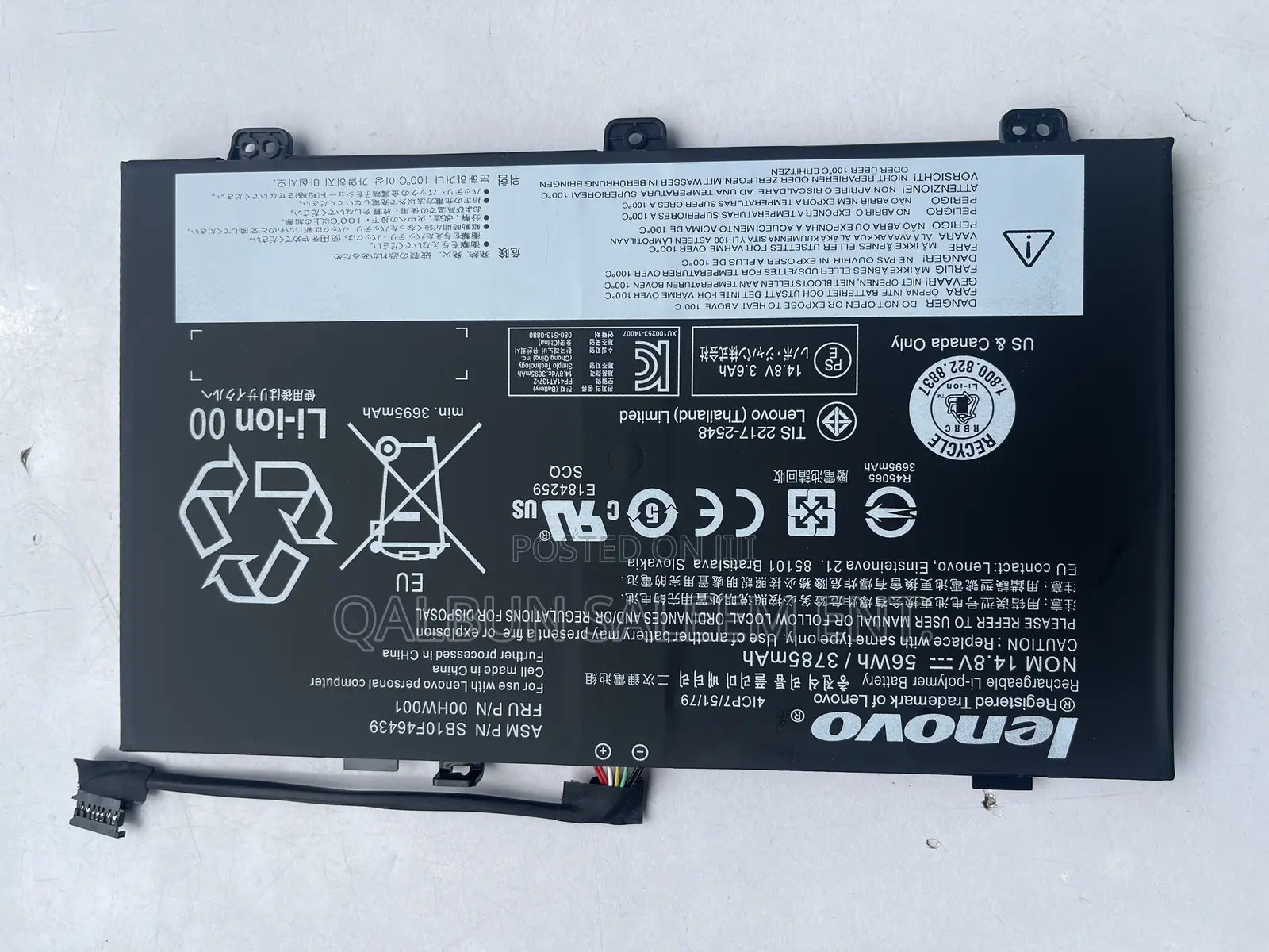 Lenovo 00hw001 Battery For Lenovo Thinkpad S3 Yoga 14 20dm