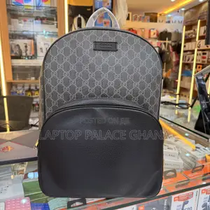 Gucci Gg Black Polyurethane Backpack Black