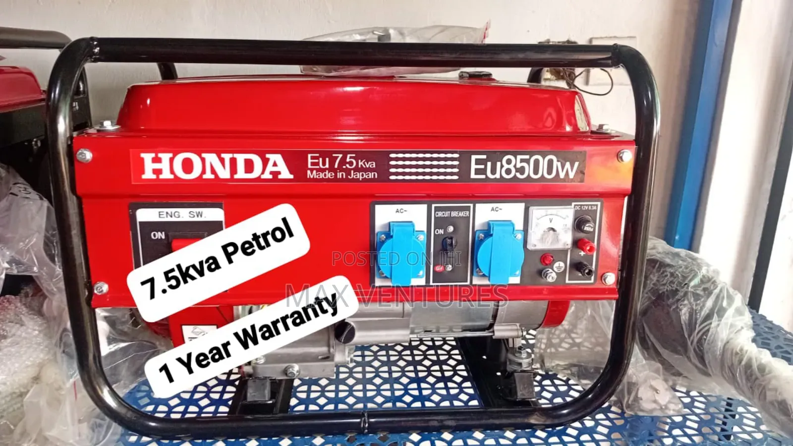 Honda 7.5kva Gasoline Pull Start Serene Beacon