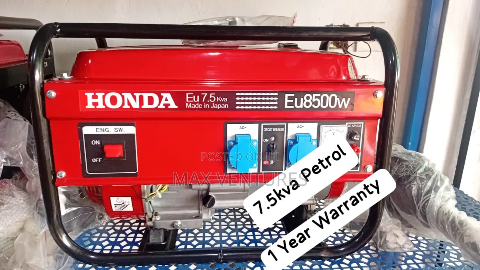 Honda 7.5kva Gasoline Pull Start Quantum Amp