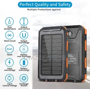 Power Bank (20000mah) With Torch and Solar Charge