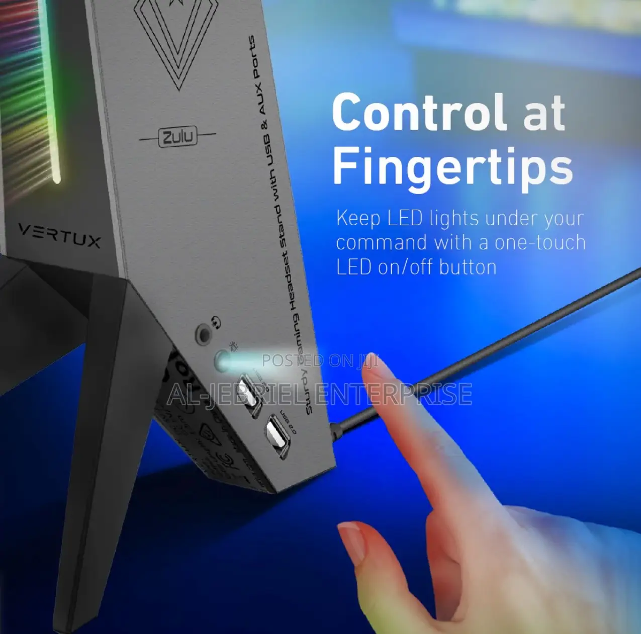 Vertux Integrated Gaming Headset Stand