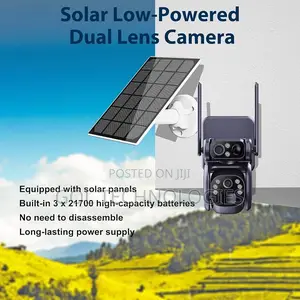 Dual Lens Solar Camera 4g Ultra Hd Camera With Motion