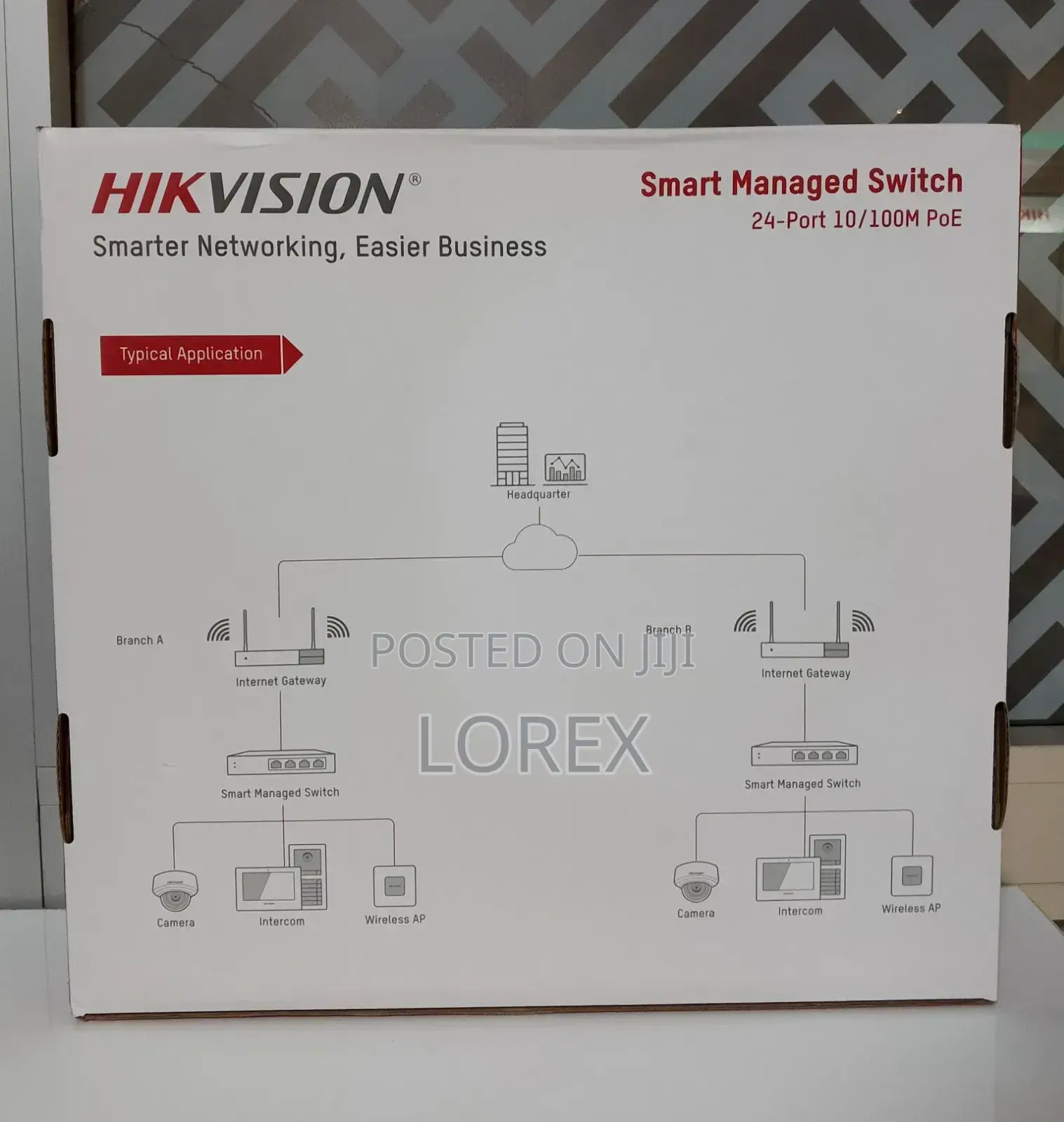 Hikvision 24port Smart Poe Switch Managed Ds-3e1326p-Ei/M