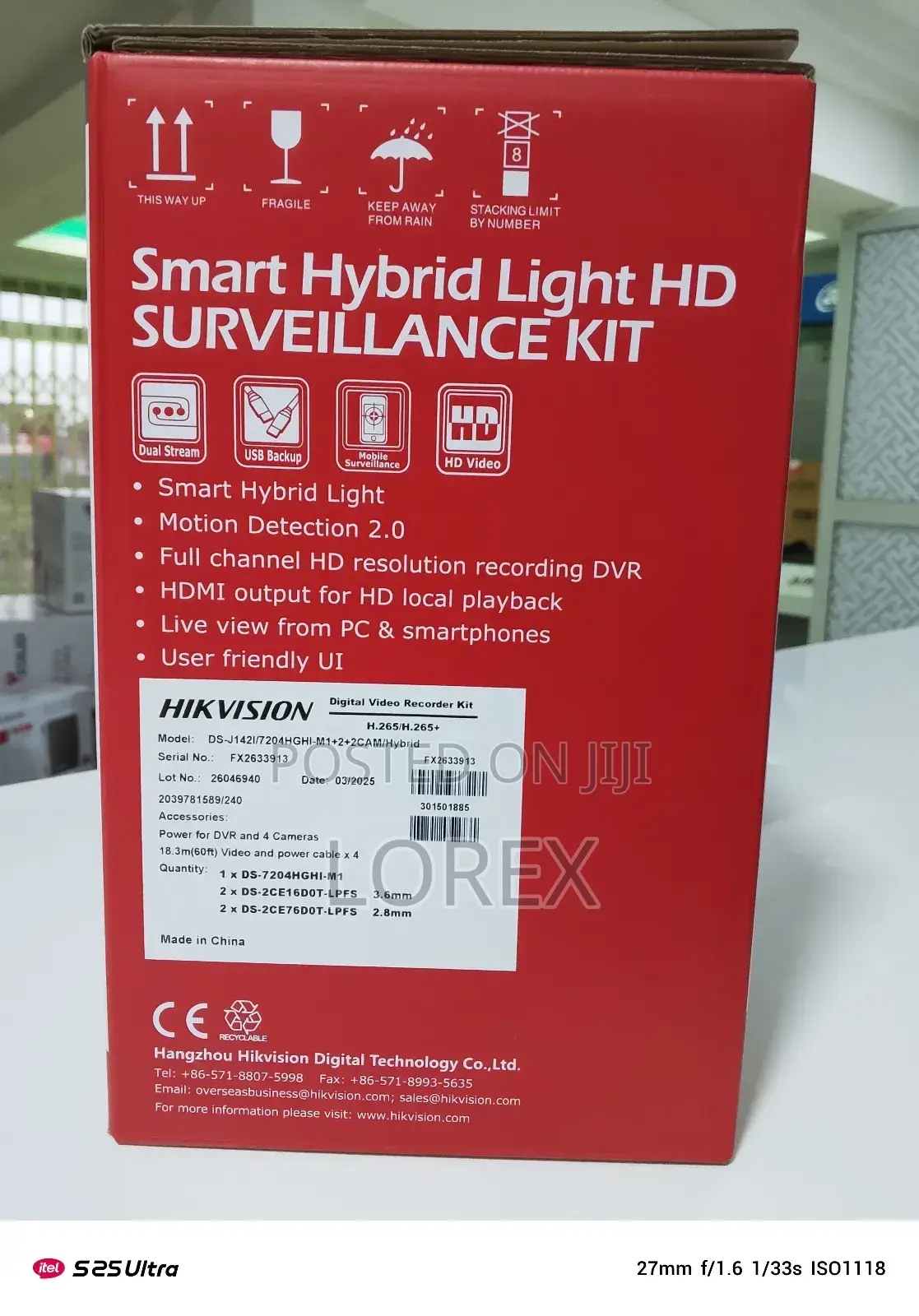 Hikvision 4ch Kit 2mp Smart Hybrid Audio With 500gb HDD