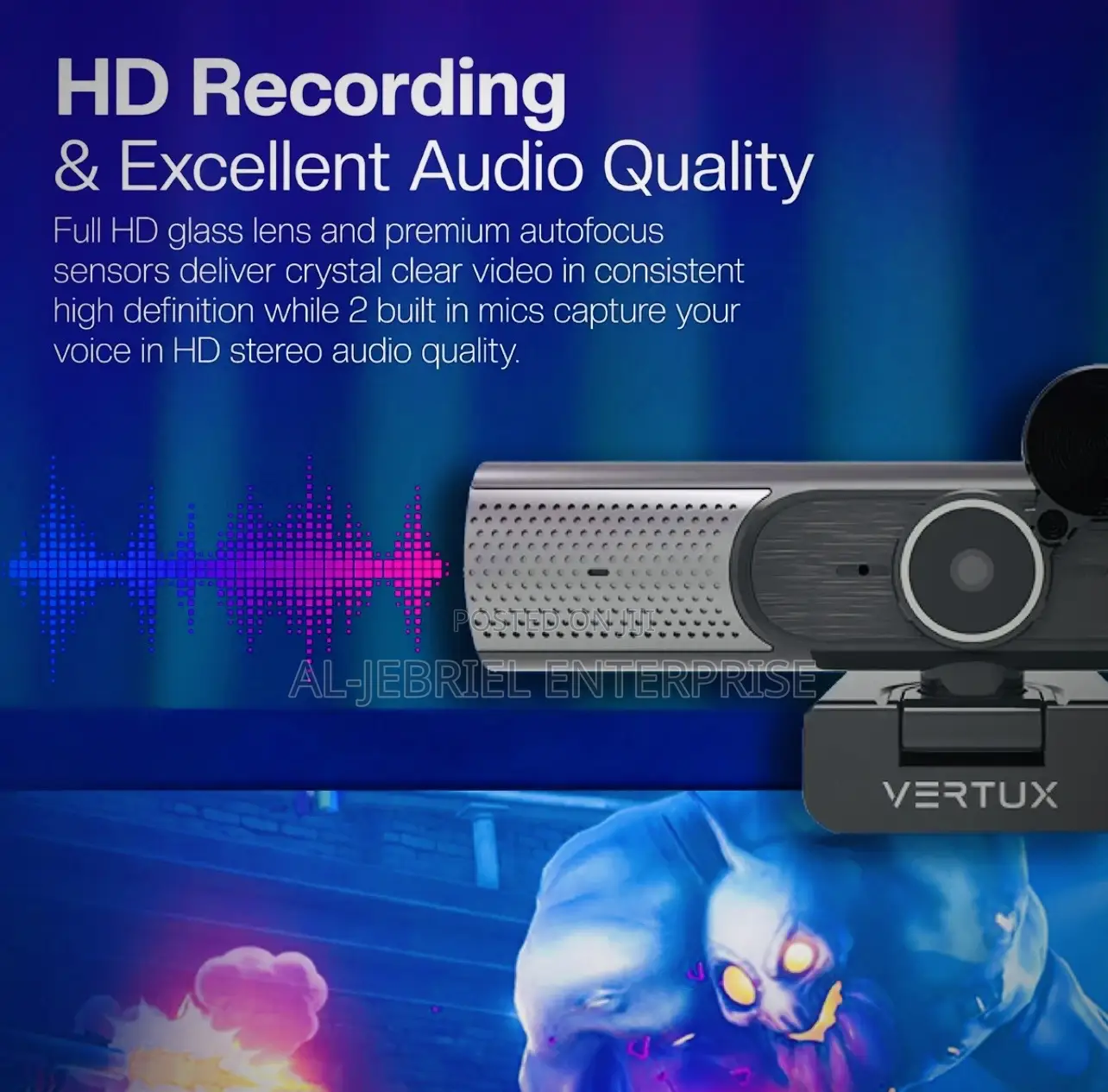 Vertux Gaming Webcam