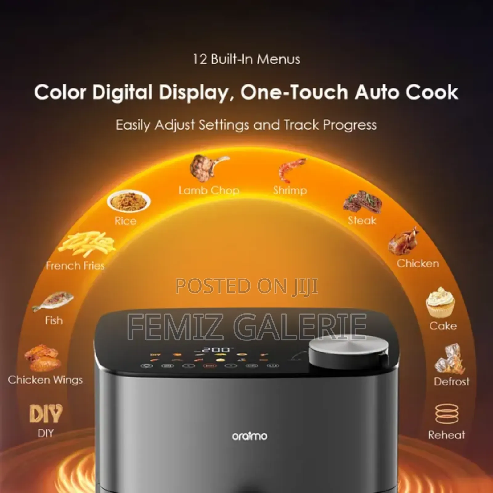 Oraimo Nutrifry Max 8l 2000w Air Fryer Plus Free Wireless Earbuds