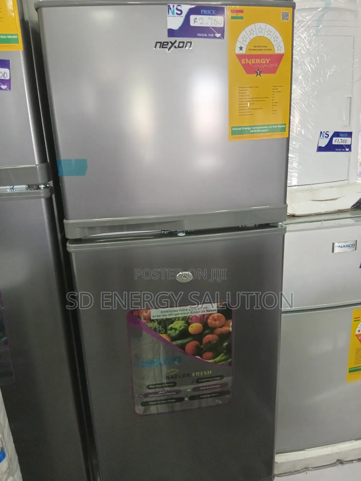 108lit Nexon Fridge Gray