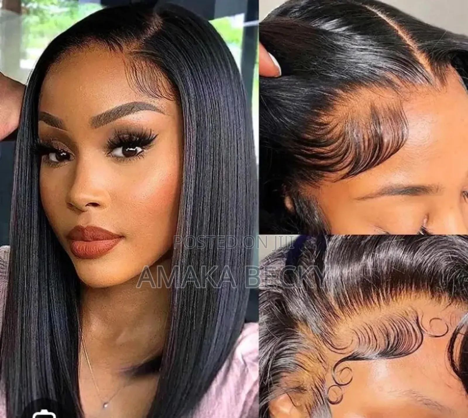 12inch Brazilian Frontal Human Hair Wig Cap