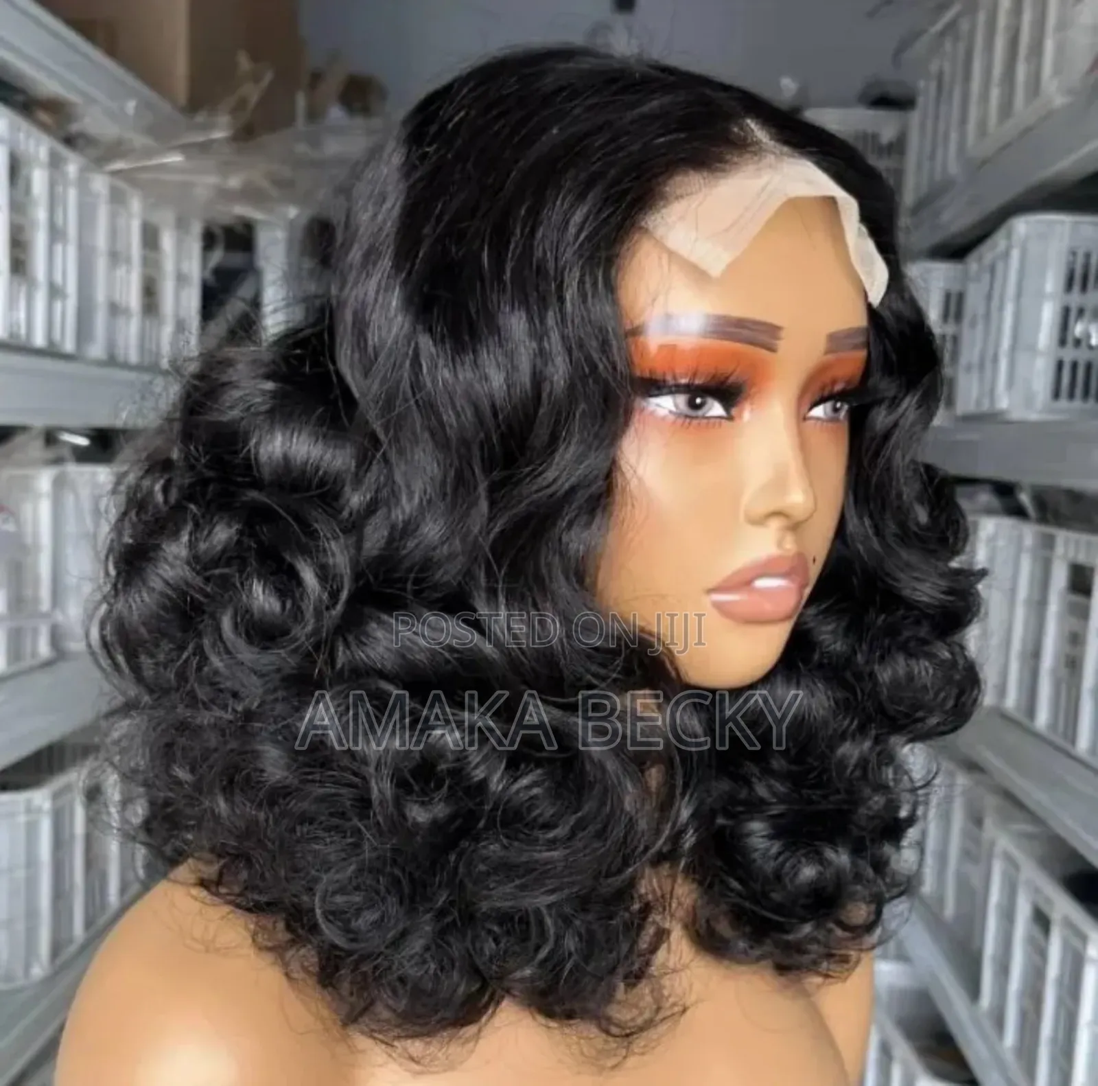 4x4 Closure Bouncy Hair Wig Cap