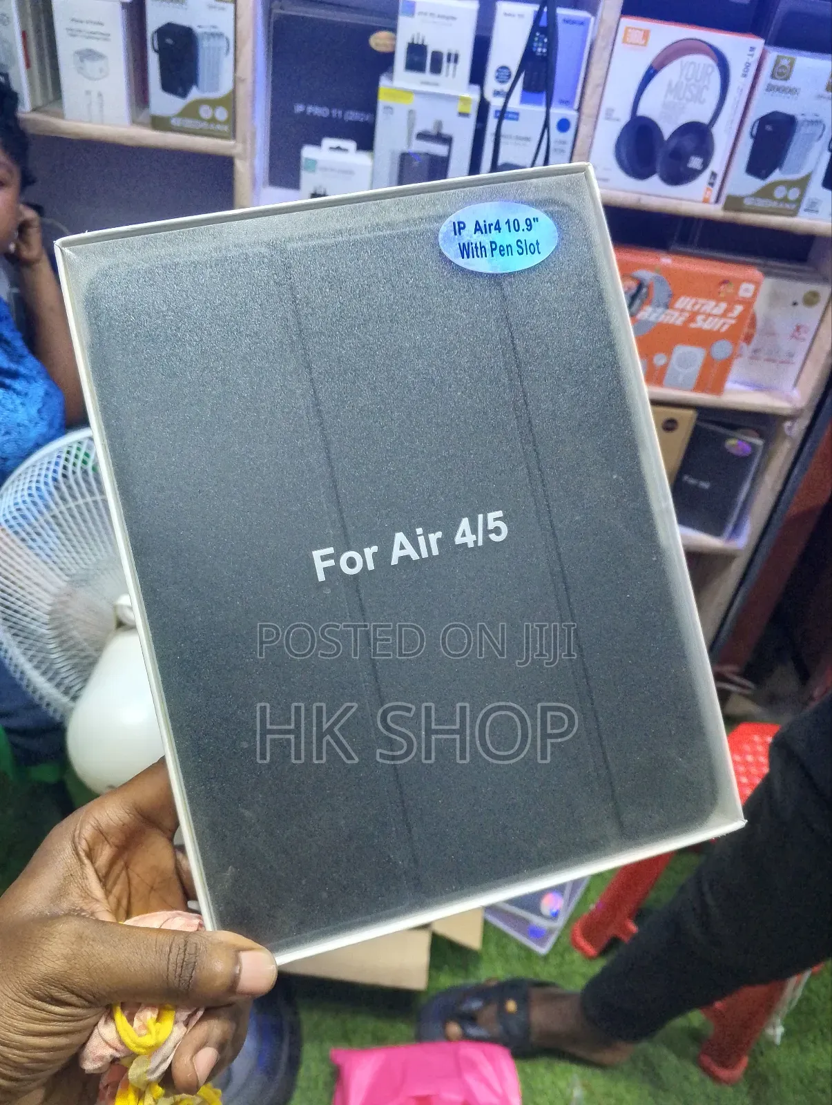 Black Color Case for Apple Air 5 10.9 " With Pen Slot Space