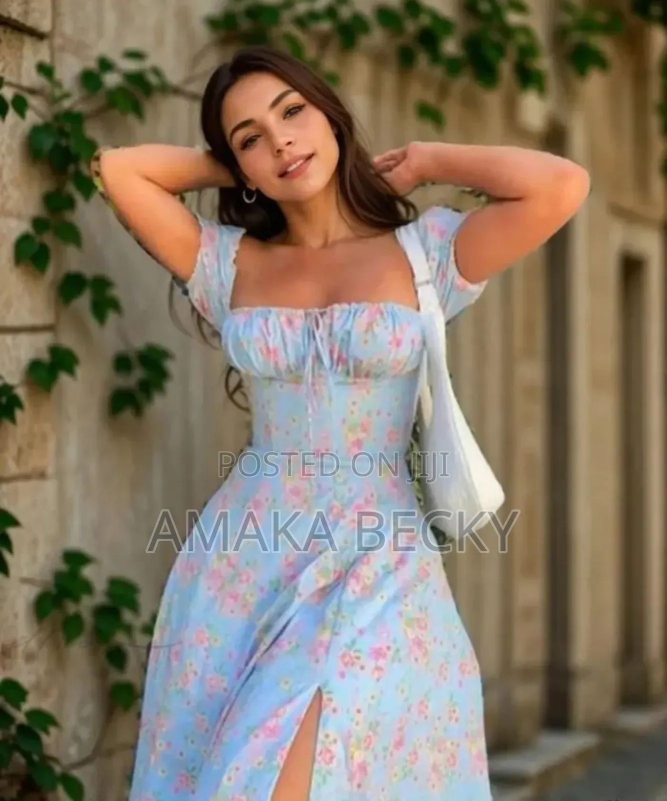 Flowered Straight Dress