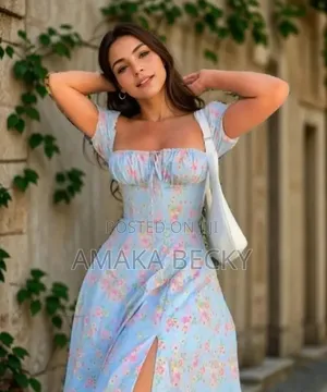 Flowered Straight Dress