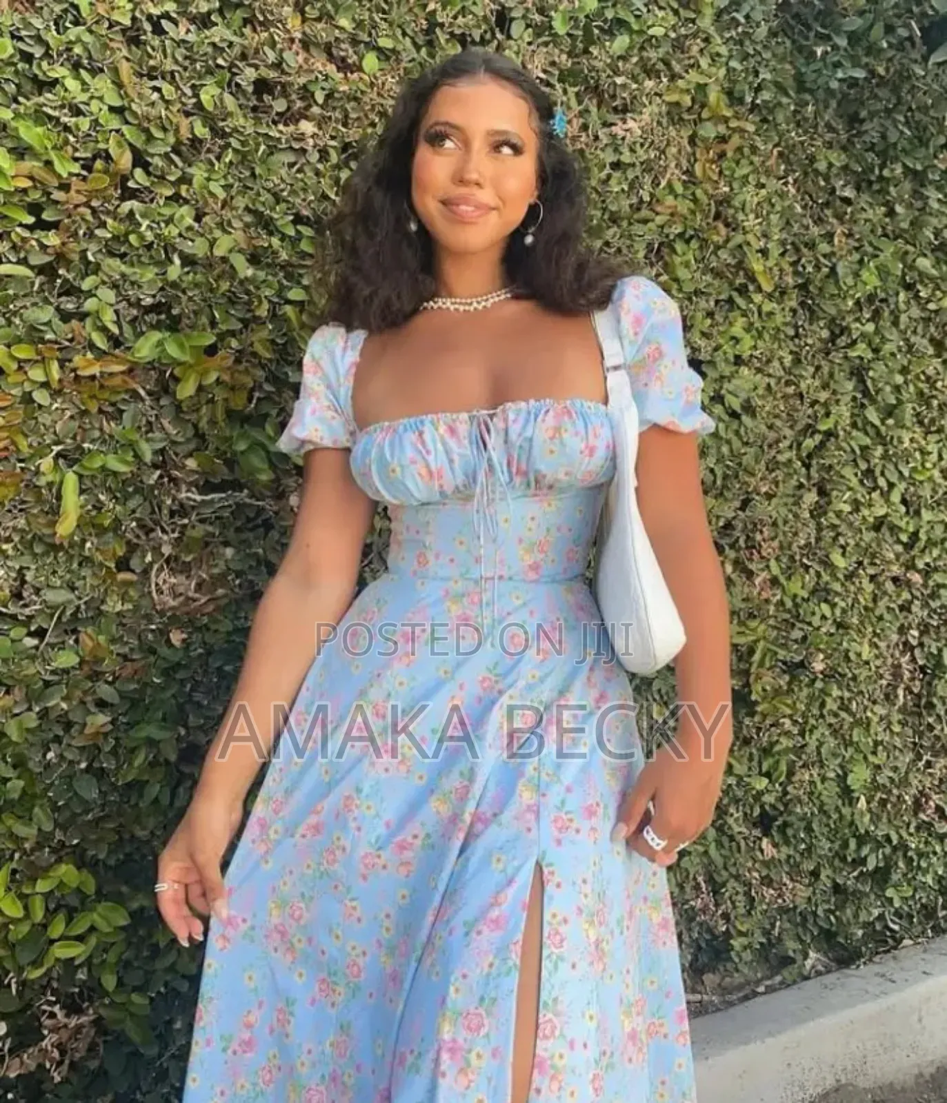 Flowered Straight Dress
