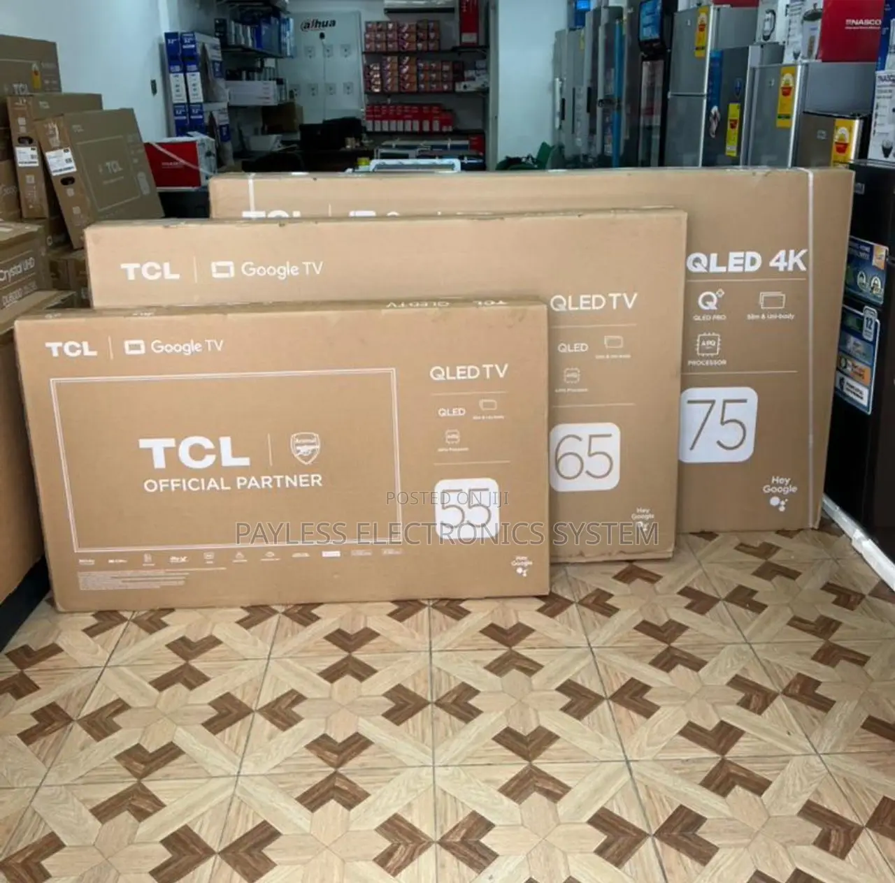 TCL 55 Inches Qled Android Google Televisions