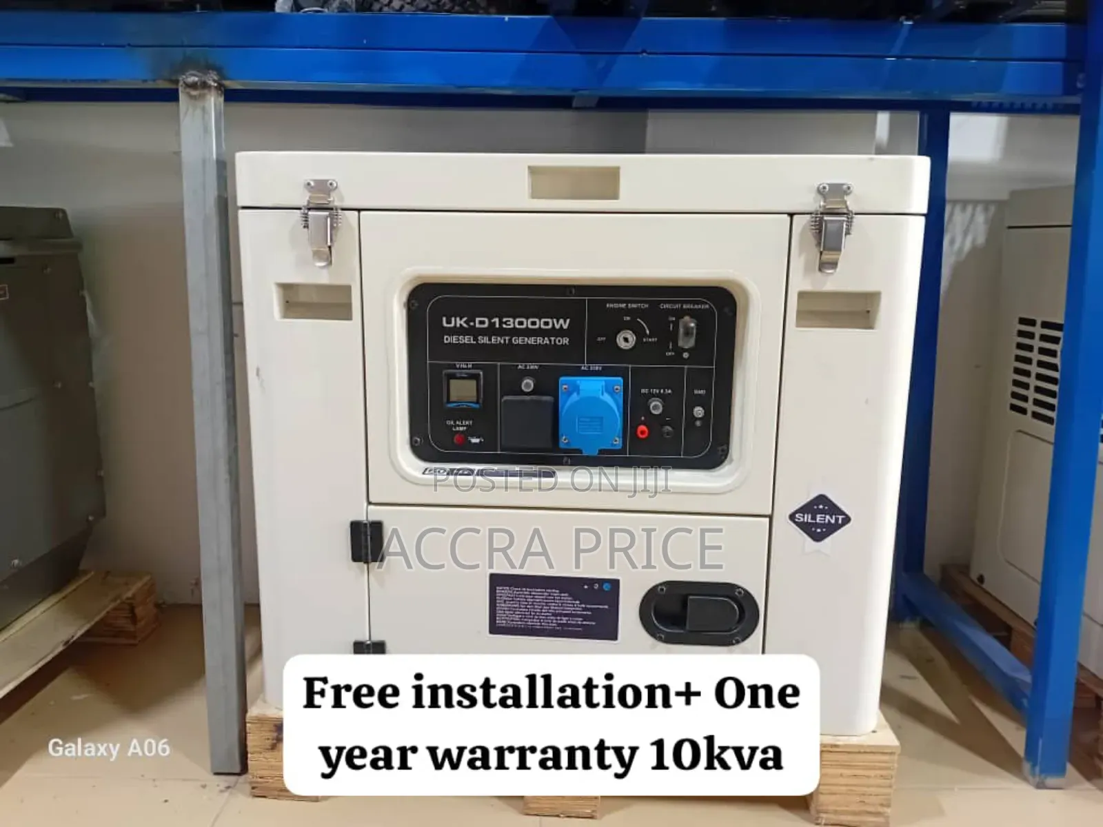 Power All Day Generator 10kva Uk-D Diesel Bearable Noise