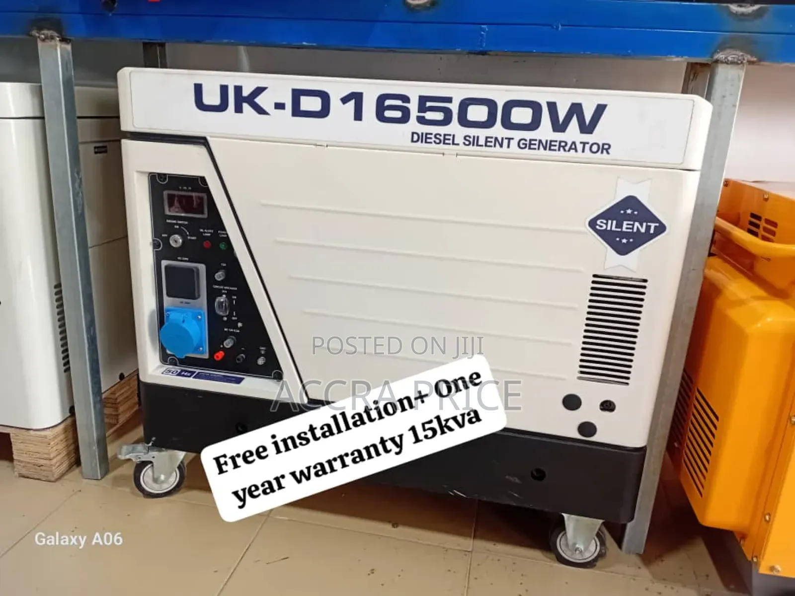 Power All Day Generator 15kva Uk-D Diesel Bearable Noise