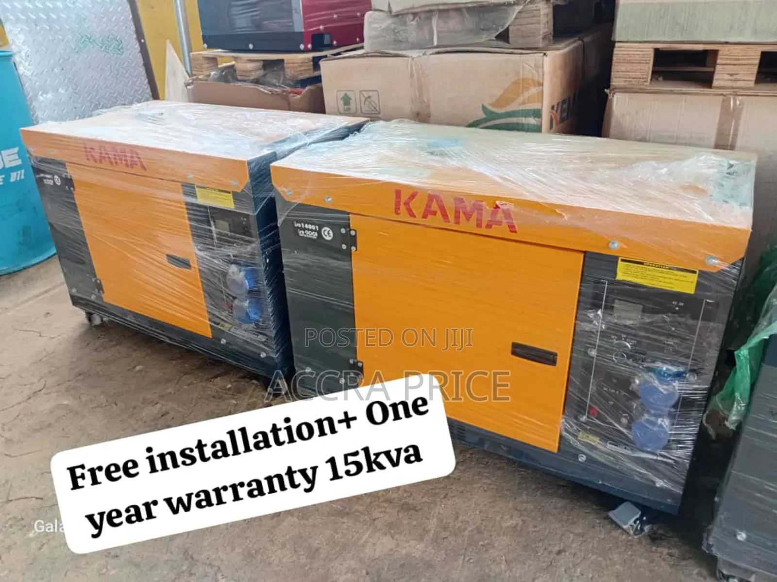 Free Installation of Generator 15kva Diesel Kama Uk Made