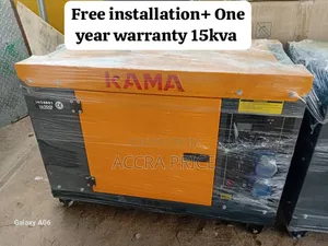 Power All Day Generator 15kva Kama Diesel Bearable Noise