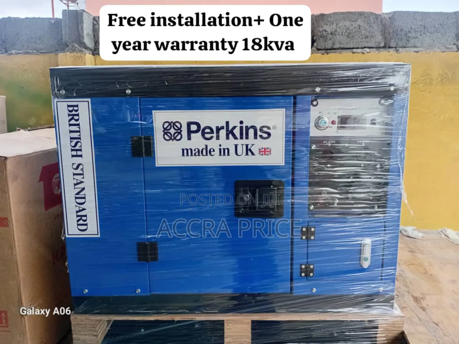 Power All Day Generator 18kva Perkins Diesel Bearable Noise
