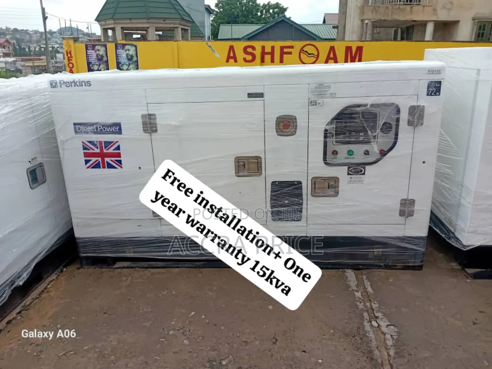 Power All Day Generator 50kva Perkins Diesel Bearable Noise