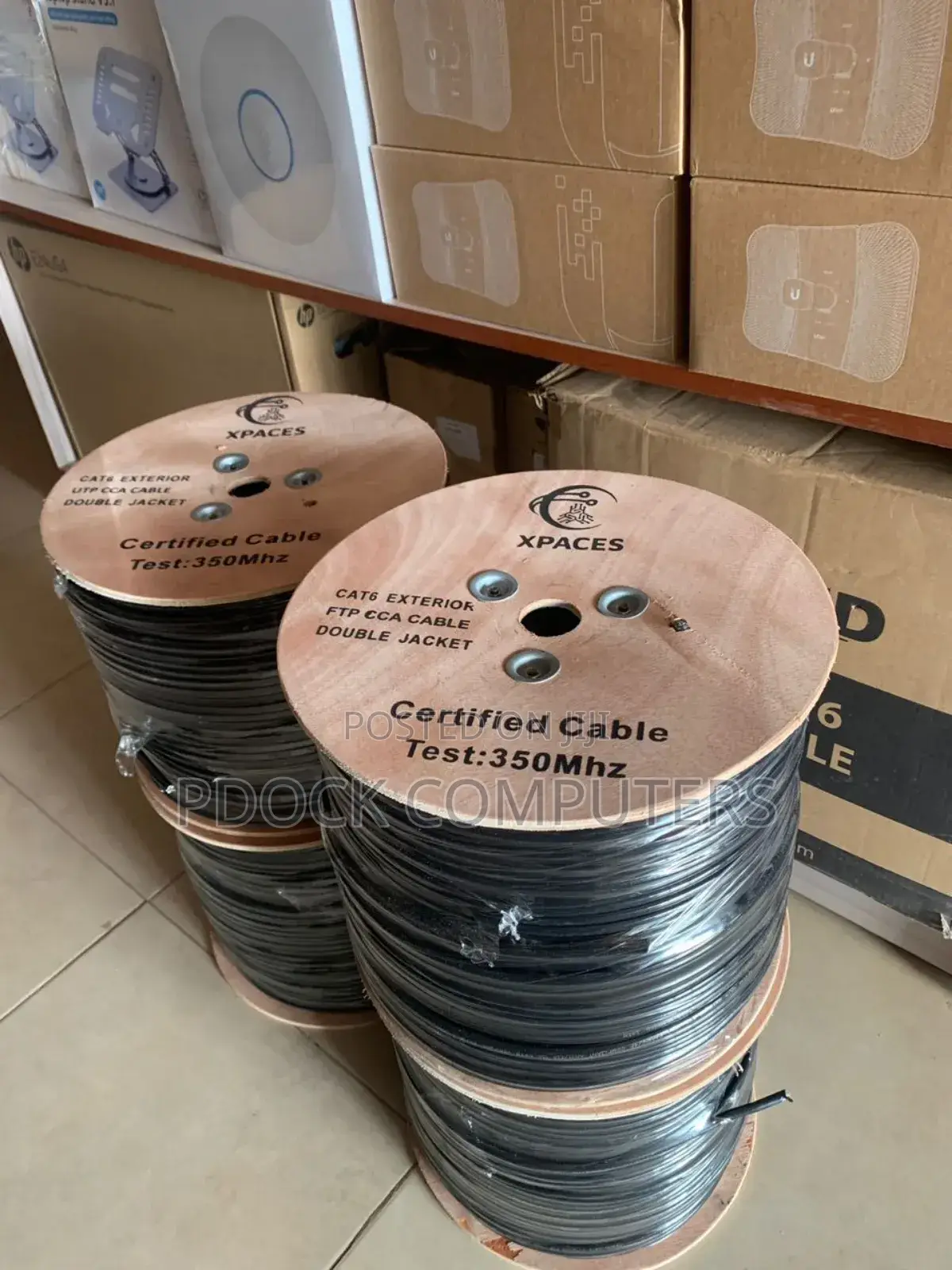 Xp Cat6 SFTP Shielded Double Jacket Outdoor 305m Lan Cable