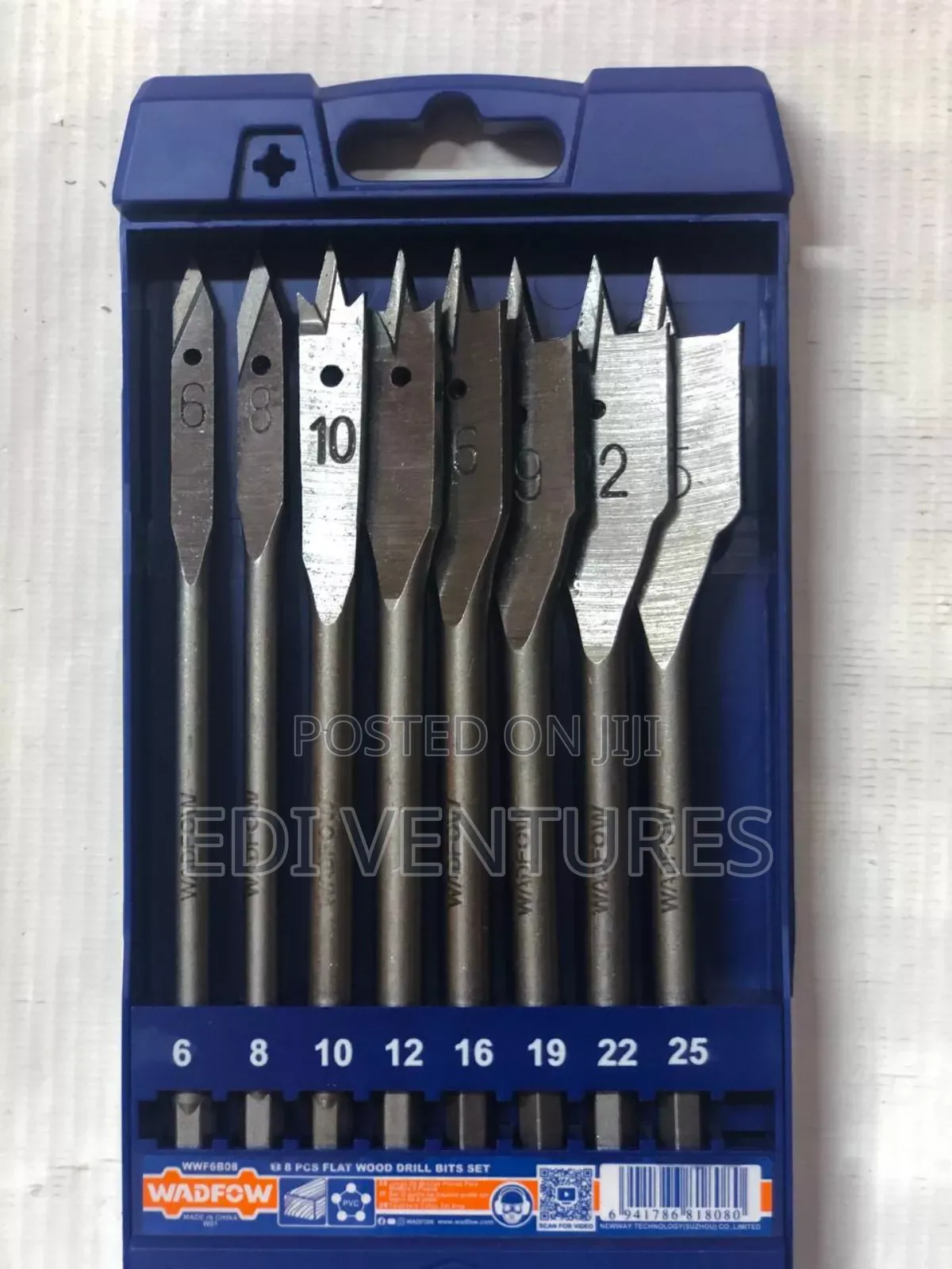 8 Pieces Flat Wood Drill Bits