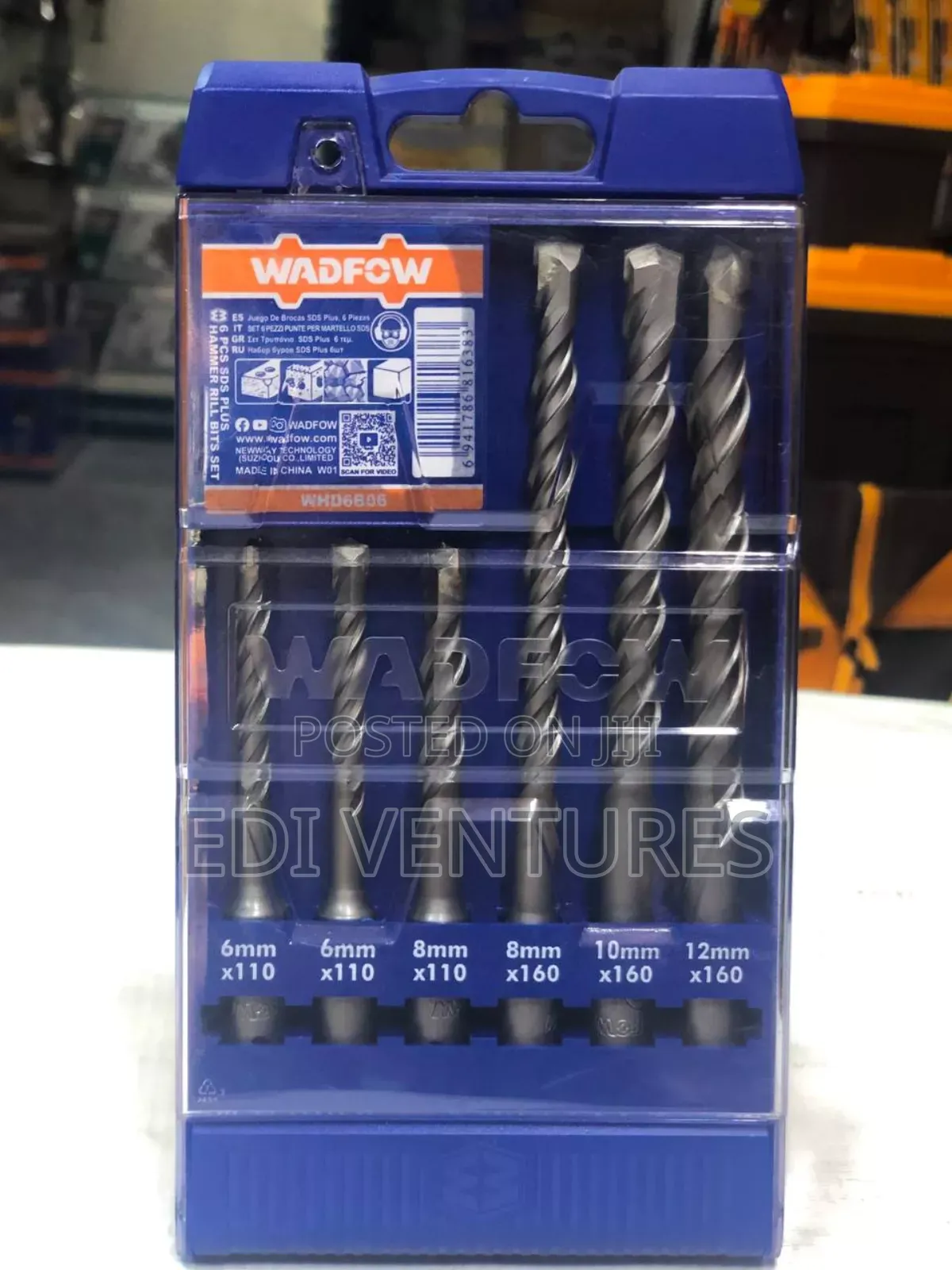 Wadfow 6 Pieces SDS Hammer Dril Bits Set