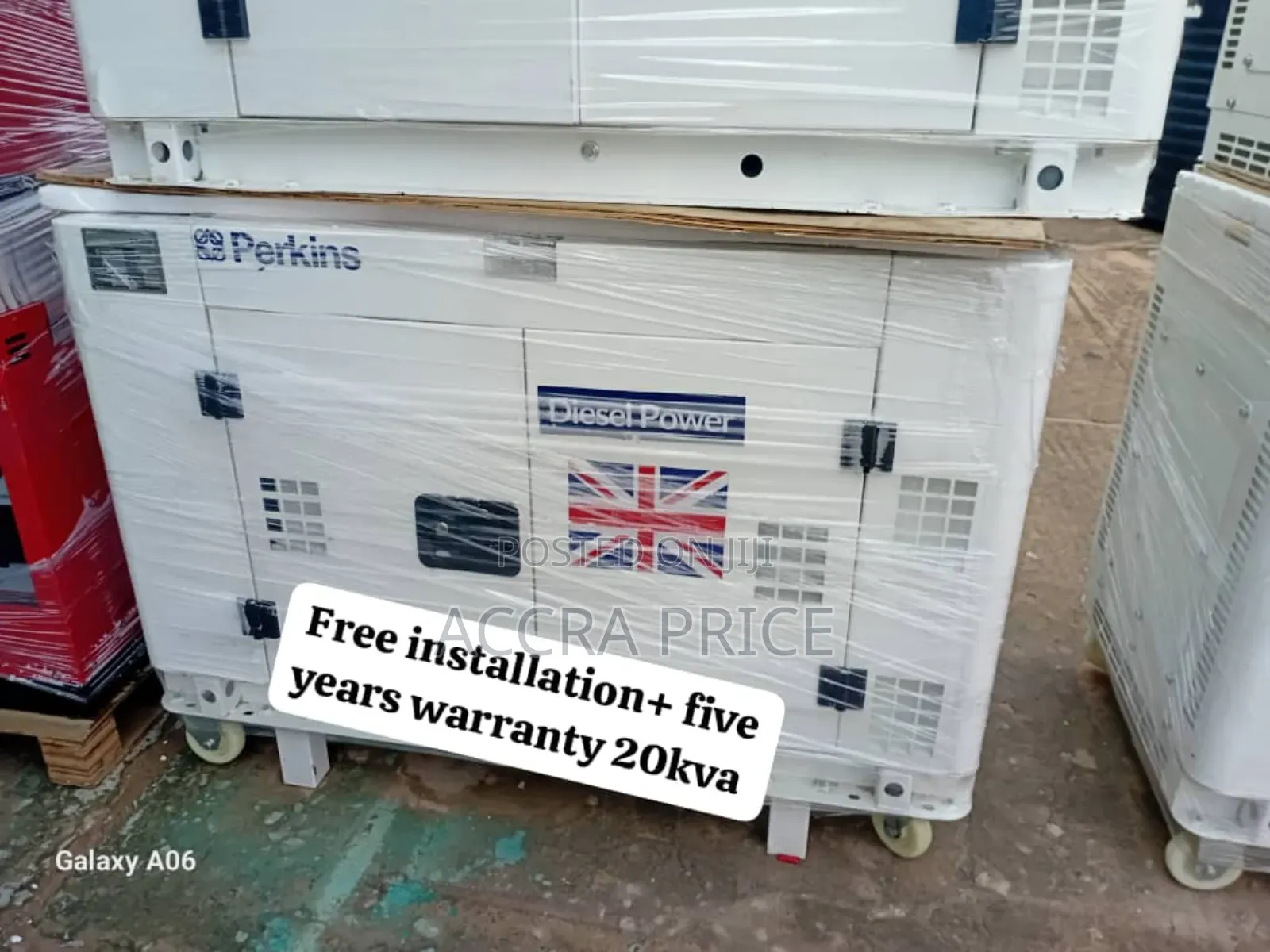 Power All Day Generator 20kva Perkins Diesel Bearable Noise