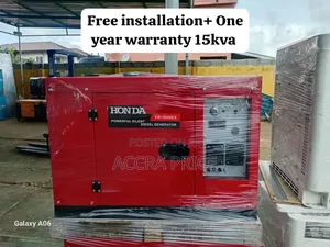 Free Installation of Generator 15kva Diesel Honda Japan Made