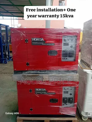 Power All Day Generator 15kva Honda Diesel Bearable Noise