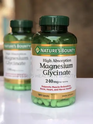Nature’S Bounty Magnesium Glycinate 240 Mg, 180 Capsules