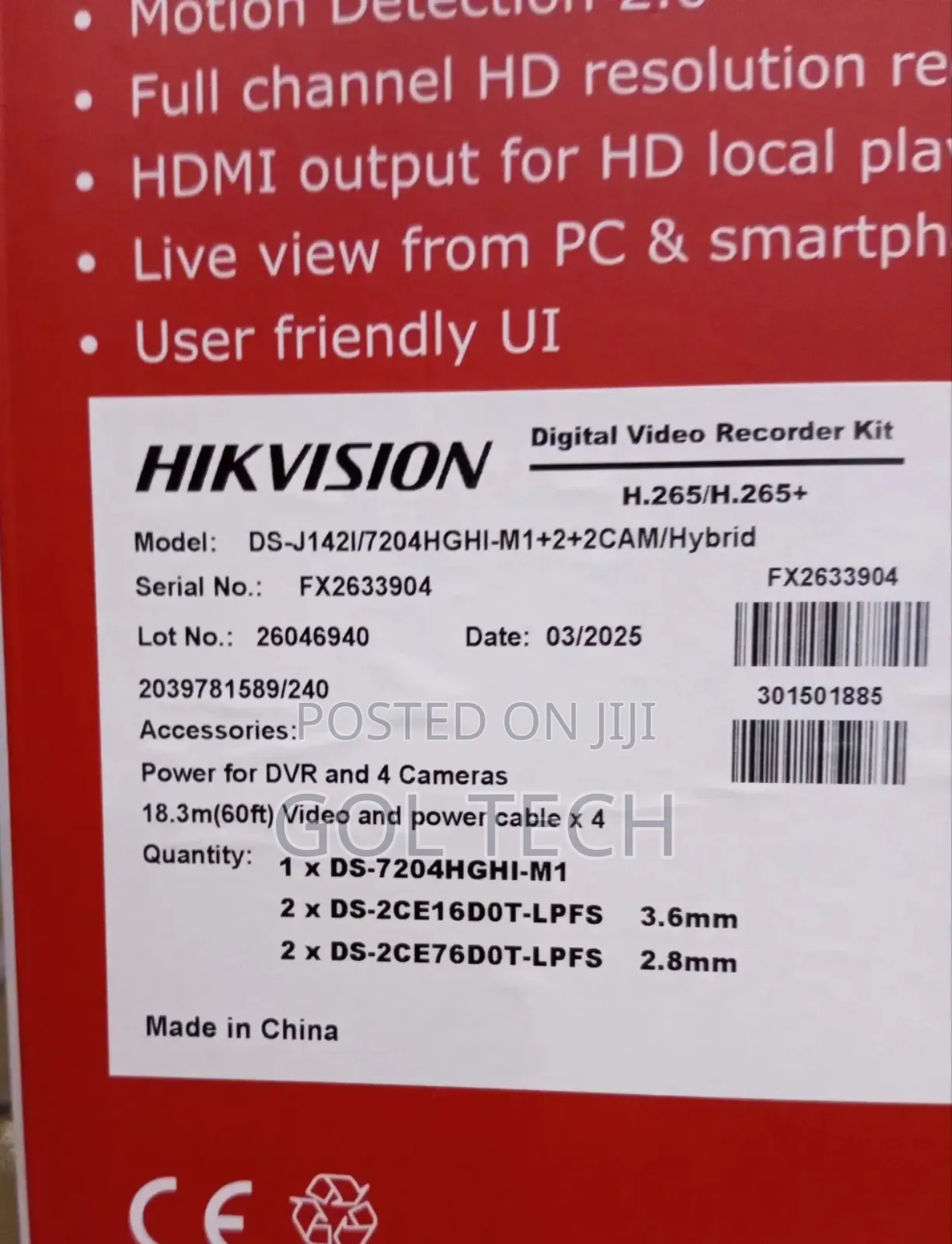 Hikvision 4ch Complete Kit Smart Hybrid Light With Audio