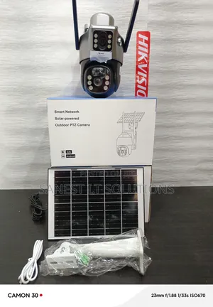 Wirelsss Solar Powered 4mp Wifi CCTV Camera