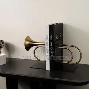Metal Horn Bookend