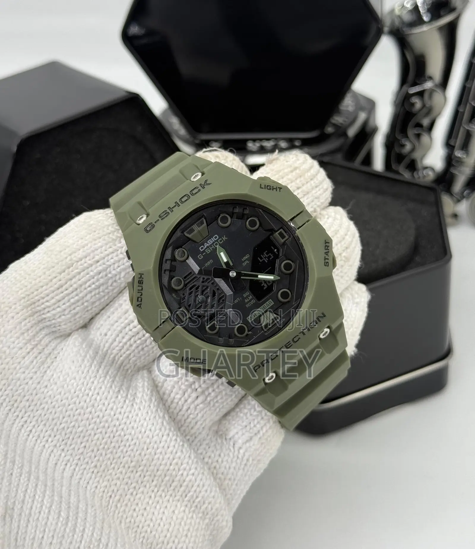 Gshock Sports Watch || Army Green, Gray, Blue