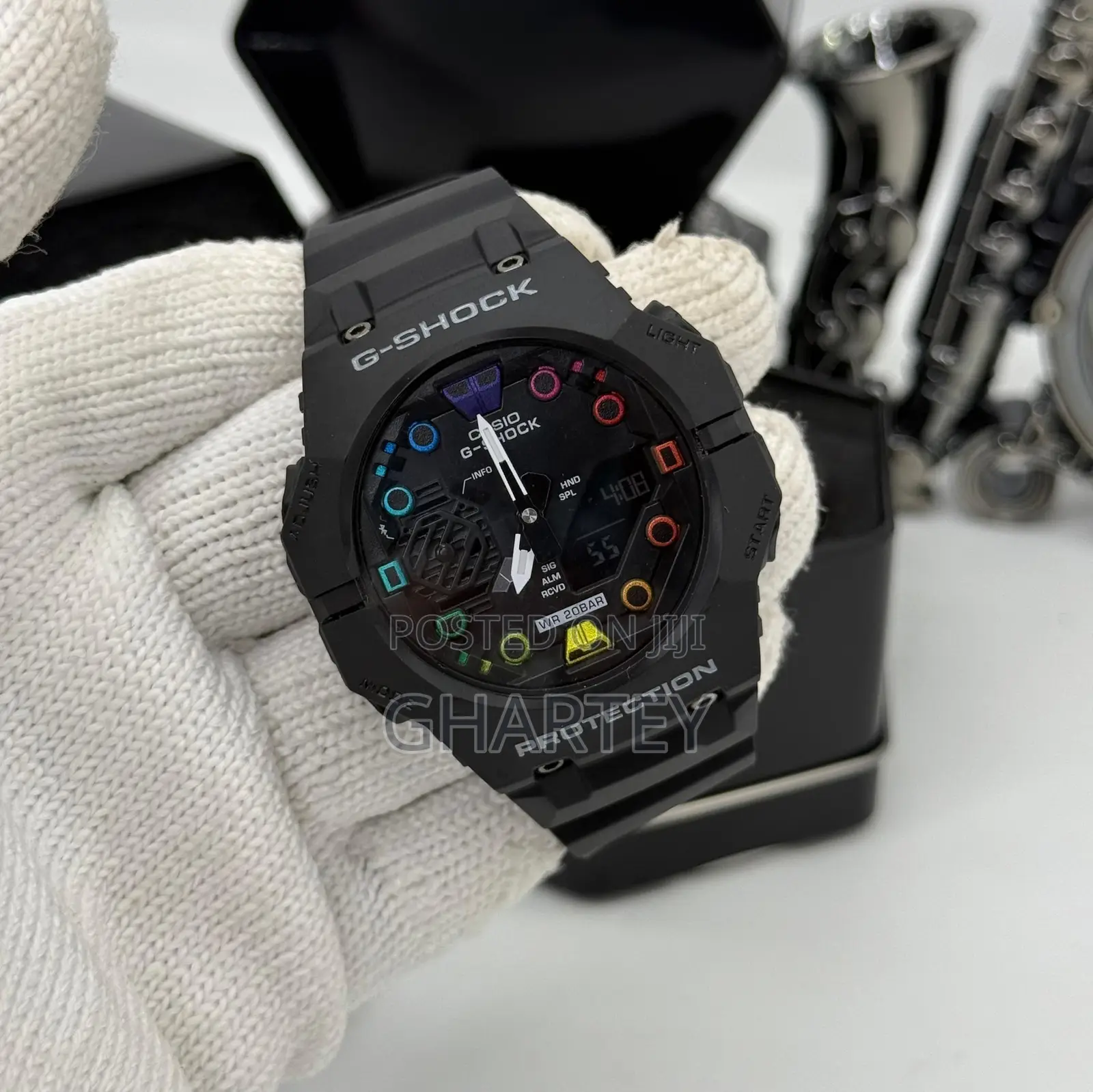 Gshock Sports Dual Time Display In All Black