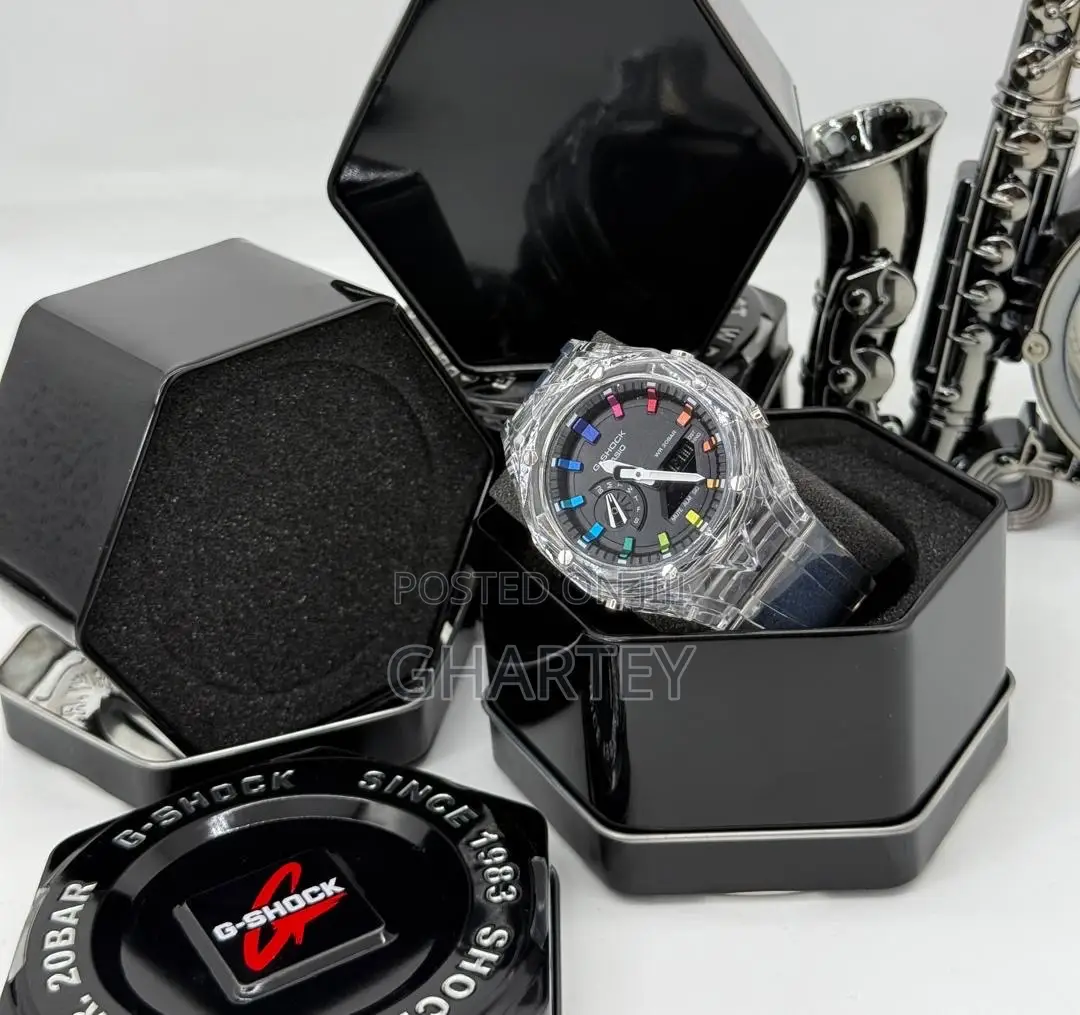 Gshock Two Time Display Sports Watch - White