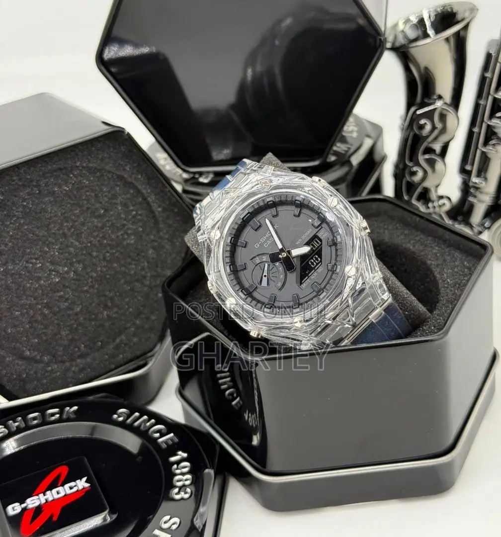 Gshock Two Time Display Sports Watch - White
