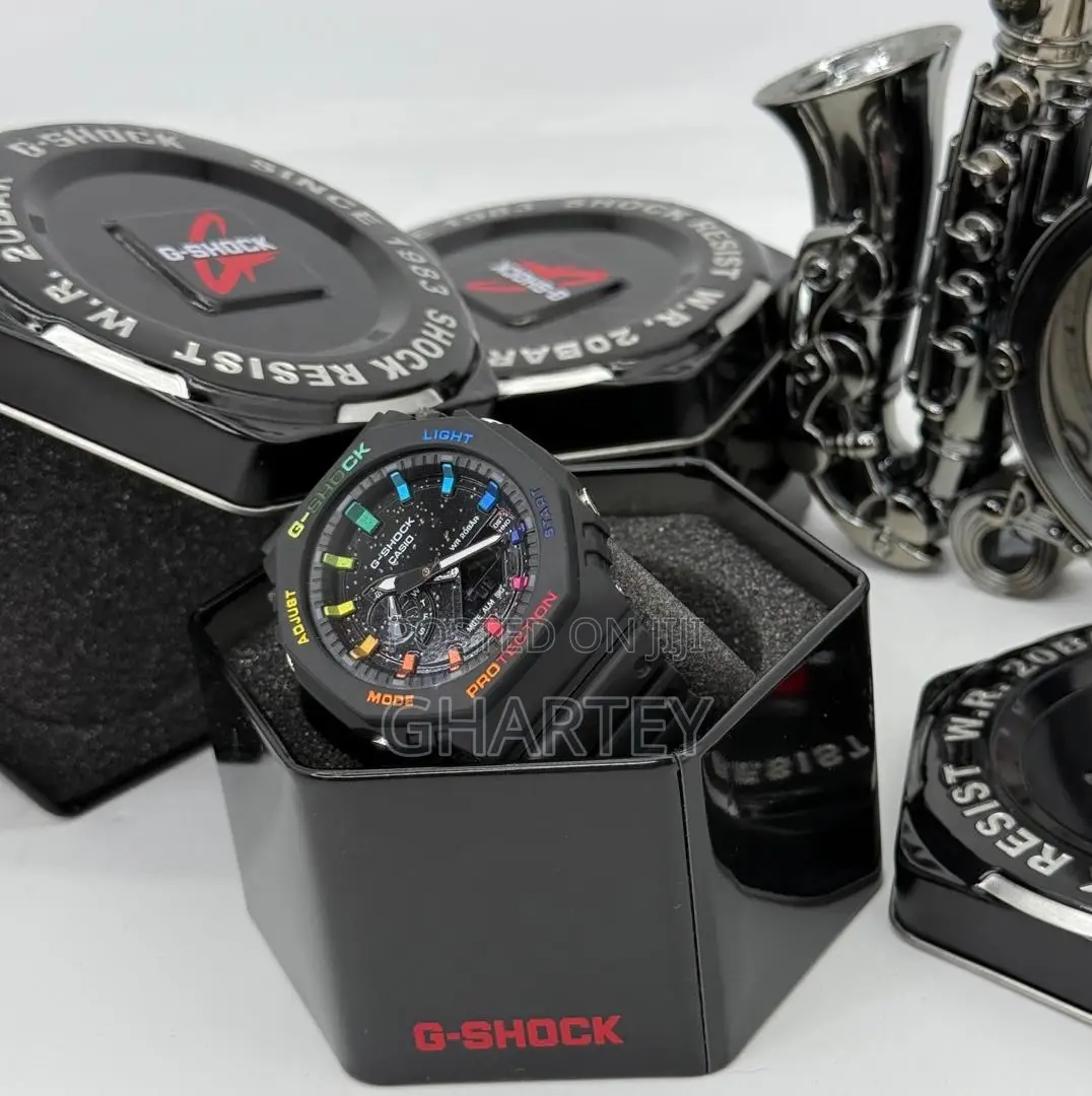 Gshock Dual Time Plastic Case Watch - Black