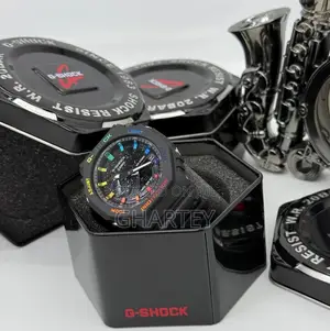 Gshock Dual Time Plastic Case Watch - Black