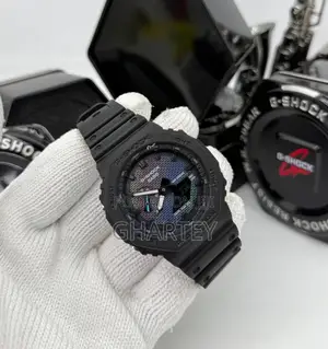 Gshock Digital Analog Rubber Strap Watch - Black Other