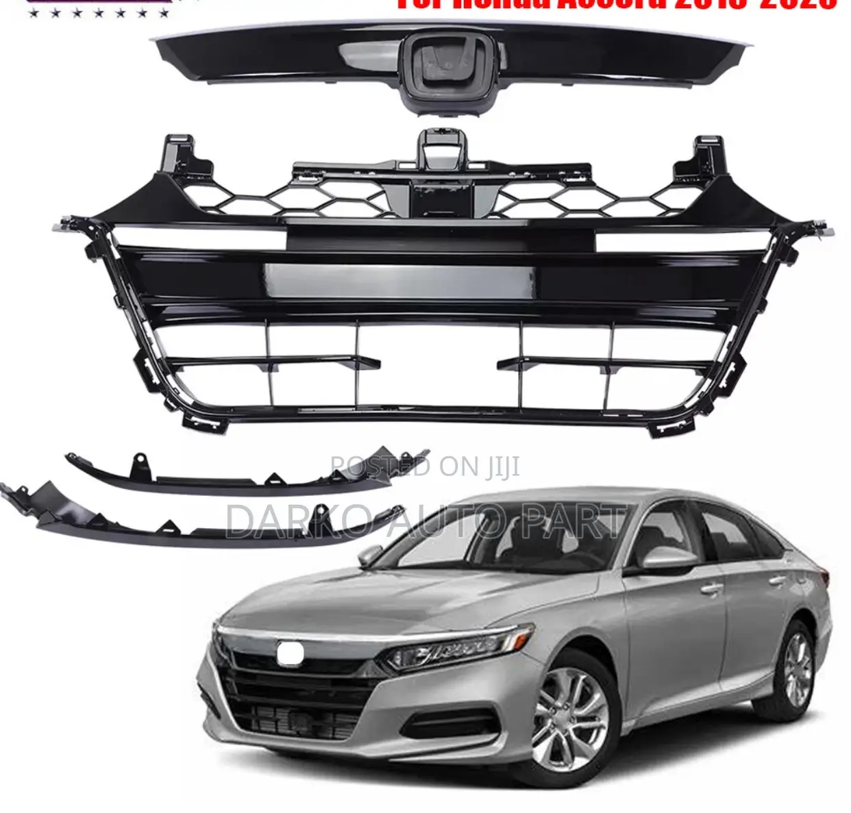 Sport Style Upper Lower Grill Bumper Grille