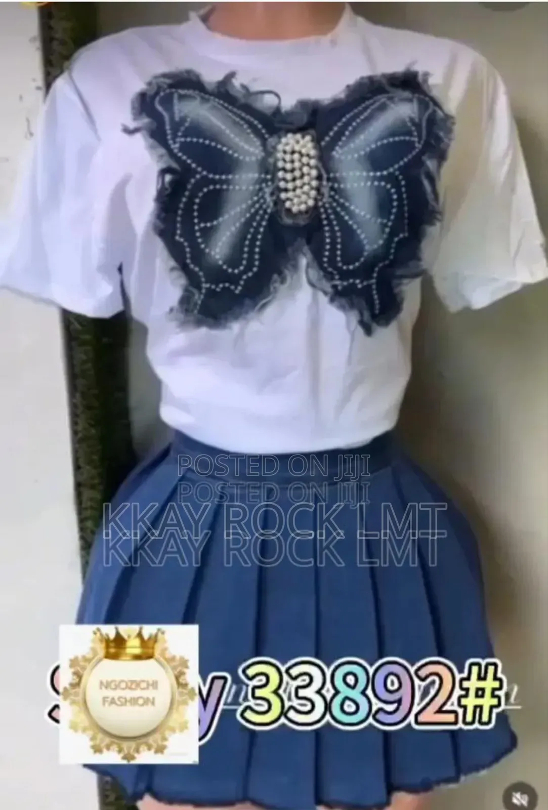 2 Piece Pletted Skirt and Top