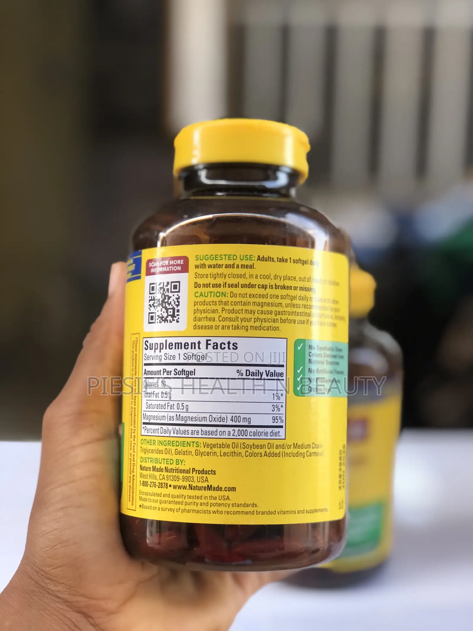 Nature Made Magnesium Extra Strength 400 Mg, 180softgels