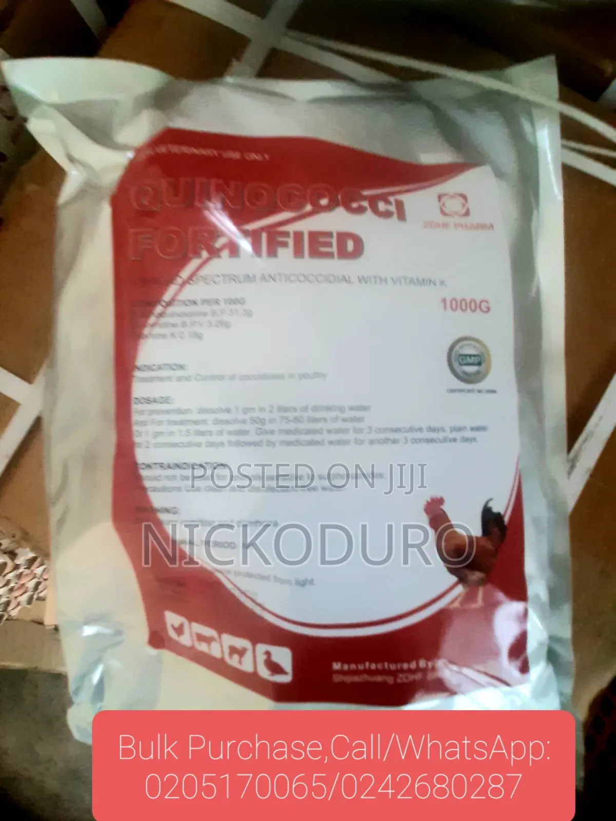 Poultry Anticoccidial and Vitamins Supplements.