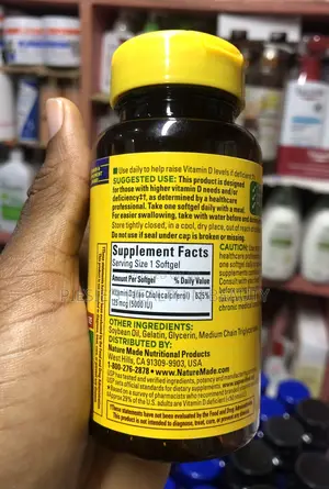 Nature Made Extra Strength Vitamin D3 5000 Iu (125 McG),180s