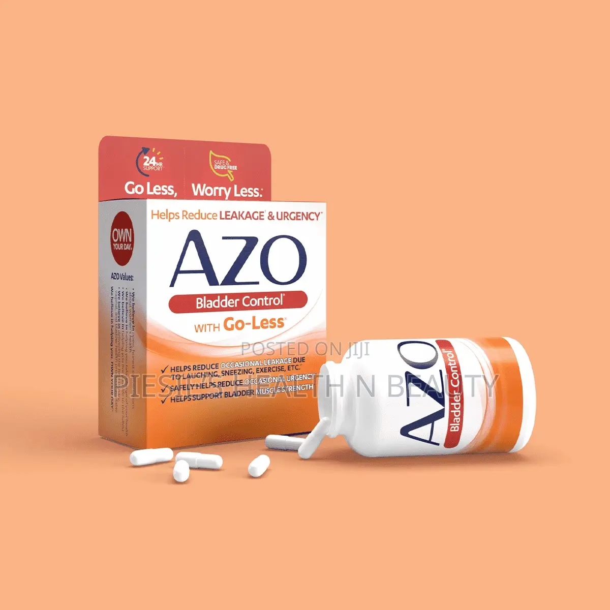 Azo Bladder Control With Go-Less 54capsules