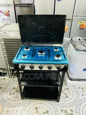 Decakila 5 Gas Stove With Shelves