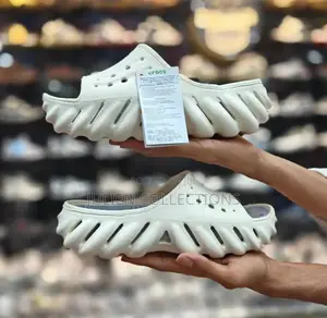 Crocs Slides Cream and White